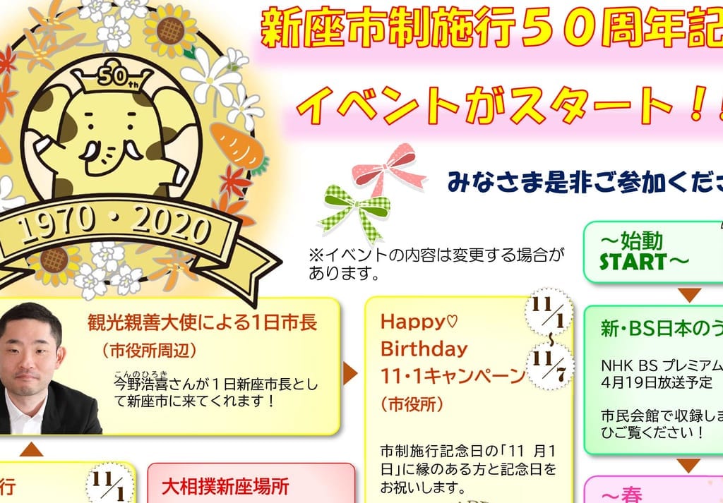 新座市制施行50周年記念事業
